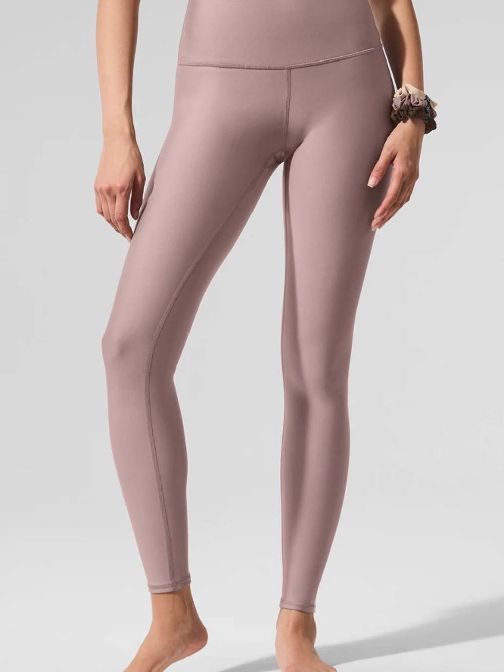 Aritzia High-Waisted Deep Taupe Purple Leggings – Size Small Workout Pant Yoga - Picture 2 of 13